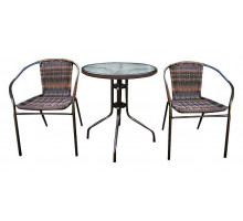 Набор уличный TLH-037B/060RR-D-60 Brown 2Pcs