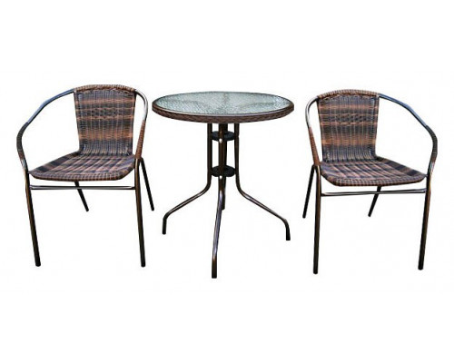 Набор уличный TLH-037B/060RR-D-60 Brown 2Pcs