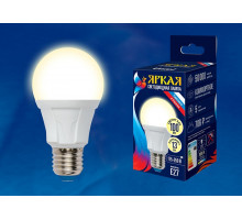 Лампа светодиодная Uniel Яркая E27 13Вт 3000K LED-A60 13W/3000K/E27/FR PLP01WH картон