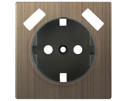 Накладка для розетки с заземлением и 2хUSB Werkel Бронзовый WL12-USB-CP