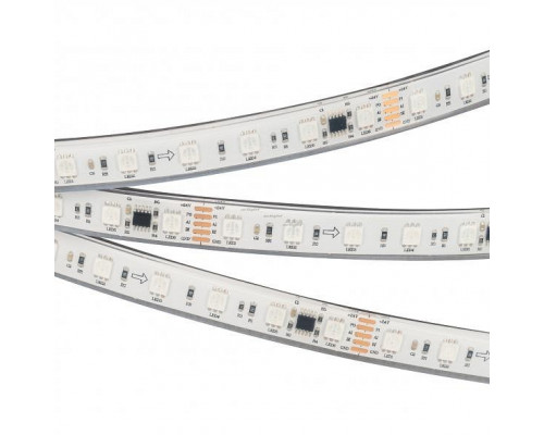 Лента светодиодная Arlight DMX-5000P-5060-60 24V Cx6 RGB (14mm, 14.4W/m, IP66) 029760