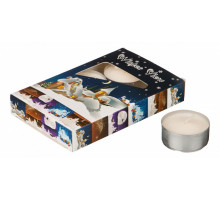 Набор из 6 свечей декоративных (4x2 см) Зимний пейзаж 348-442