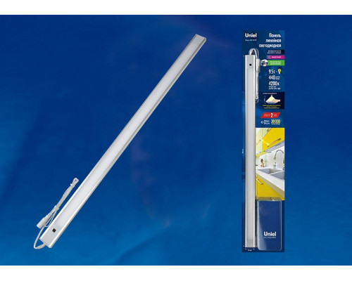 Накладной светильник Uniel Silver ULI-F40-9W/4200K SENSOR IP20 SILVER