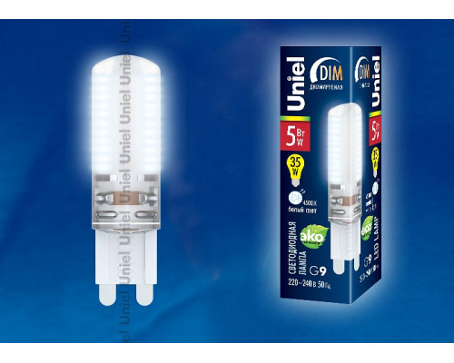 Лампа светодиодная Uniel  G9 5Вт 4500 KK 10712