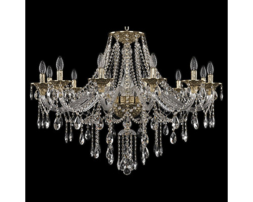 Подвесная люстра Bohemia Ivele Crystal 1615 16115/12/360 G