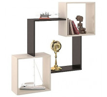 Полка навесная Тип 3 венге цаво/дуб молочный