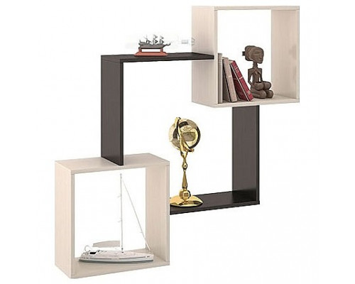 Полка навесная Тип 3 венге цаво/дуб молочный