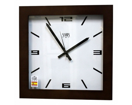 Настенные часы (45x45 см) Sars 0195 Dark Walnut