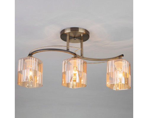 Люстра на штанге Eurosvet Susan 30124/3 античная бронза