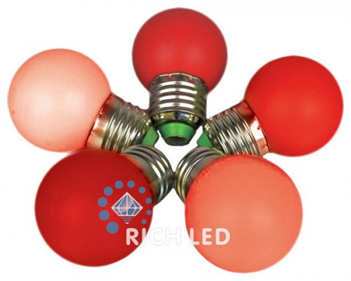 Лампа светодиодная G45 E27 220В 2Вт NONEK RL-B-E27-G45-2W-R