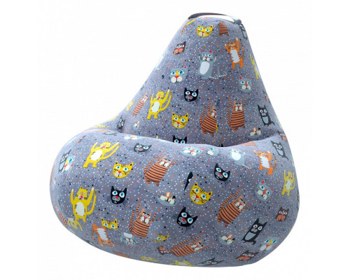 Кресло-мешок Cats Жаккард 2XL 135*95 см