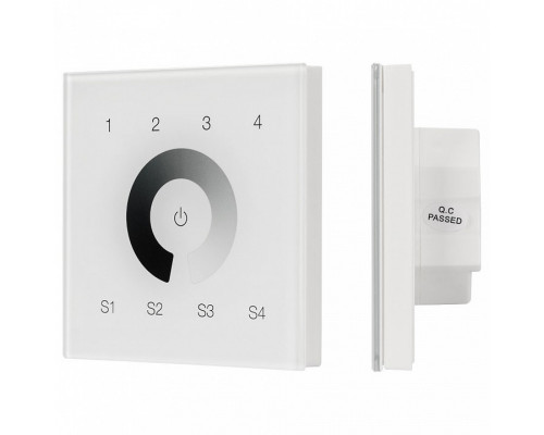 Панель-диммера сенсорная встраиваемая Arlight Intelligent ZW-118-DIM-4Z-IN (100-240V, 4 зоны)