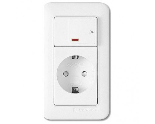 Розетка с заземлением Imex 1023 WST 1023L WH