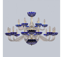Подвесная люстра Bohemia Ivele Crystal Ivele Crystal 1 1308/12+6/360/2d G Cl/Clear-Blue/H-1I