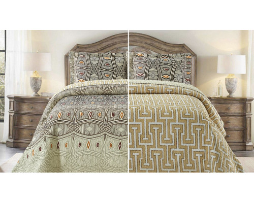 Покрывало с наволочками евростандарт Cler