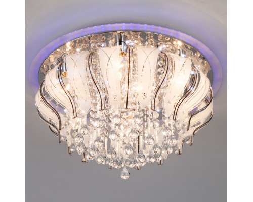 Накладной светильник Eurosvet Soffite 80119/8 хром/синий+красный+фиолетовый