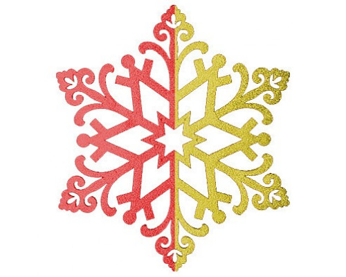 Елочная игрушка [40 см] Снежинка сказочная 502-388