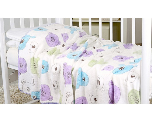 Плед (100x118 см) Разноцветные кошки