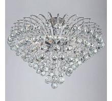 Люстра на штанге Eurosvet Ostiniya 3299/9 хром/прозрачный хрусталь Strotskis