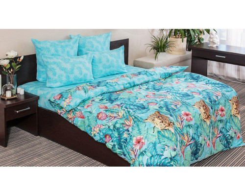 Постельное белье двуспальное Тропики