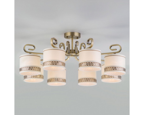 Потолочная люстра Eurosvet Frangia 60086/8 античная бронза