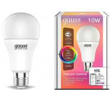 Лампа светодиодная Gauss Smart Home E27 10Вт 2700-6500K 1180112
