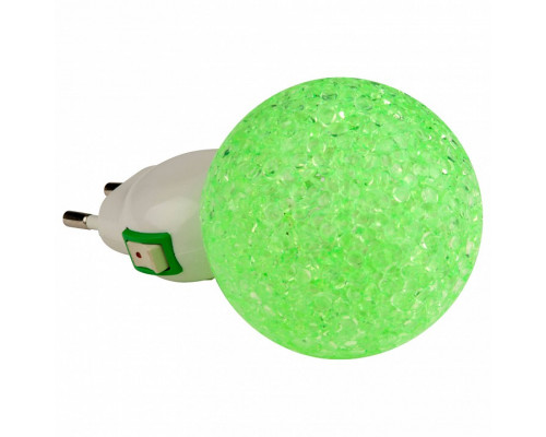 Ночник Uniel DTL-309 DTL-309-Шар/GREEN/1LED/0,1W