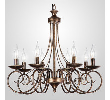 Подвесная люстра Eurosvet Provence 22404/8 черный с золотом