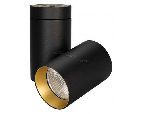 Светильник на штанге Arlight SP-POLO-SURFACE-TURN-R85-15W White5000 (BK-GD, 40 deg) 027574