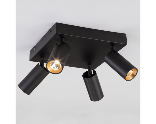 Спот Eurosvet Fleur 20066/4 черный/золото 20W