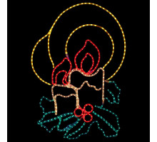 Панно световое (75x10 см) Две свечи NN-501 501-320