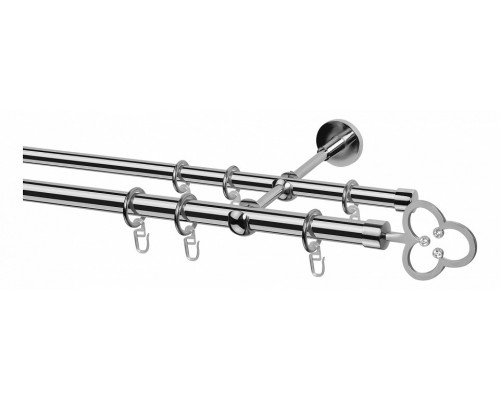 Карниз (160 см) Клевер со стразами