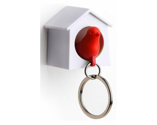 Ключница (3.7х4 см) Qualy QL10184-WH-RD