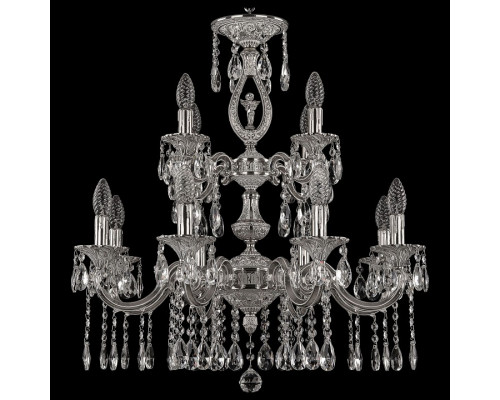 Подвесная люстра Bohemia Ivele Crystal 7201 72401/8+4/210/2d A NW FA10S