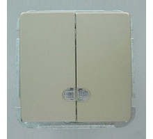 Выключатель двухклавишный без рамки Imex 1188L 1188L-S300