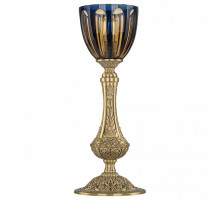 Настольная лампа декоративная Bohemia Ivele Crystal 7100 71100L/15 FP P1 Amber-Blue/H-1H