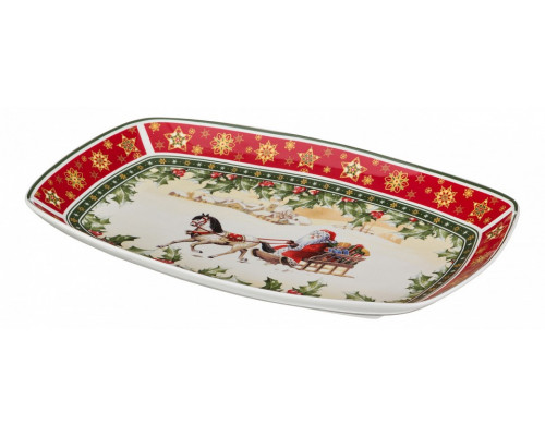 Блюдо декоративное (35.4х22х4 см) Christmas Collection 586-192