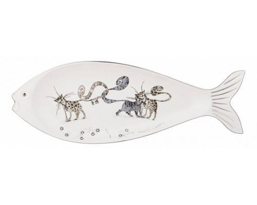 Блюдо декоративное (38 см) Котики 264-1044