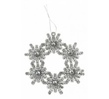 Елочная игрушка (14.5 см) Снежинка 858-153