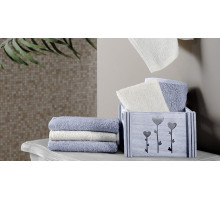 Набор из 6 полотенец для рук (30x30 см) Flori