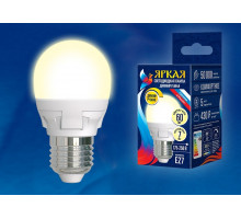Лампа светодиодная Uniel Яркая Dim E27 7Вт 3000K LED-G45 7W/3000K/E27/FR/DIM PLP01WH картон