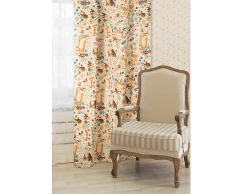 Портьера (100x240 см) 2шт. Chatons Animes