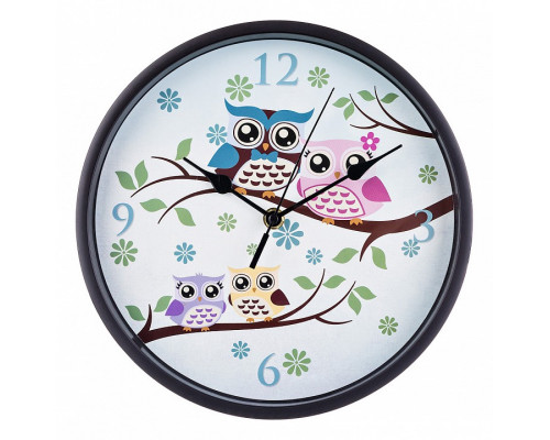 Настенные часы (25 см) Совята 220-320