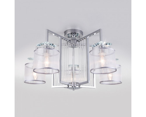 Потолочная люстра Eurosvet Fargo 60108/5 хром