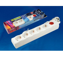 Удлинитель с выключателем Uniel S-Gsu5 S-GSU5-1,5 WHITE