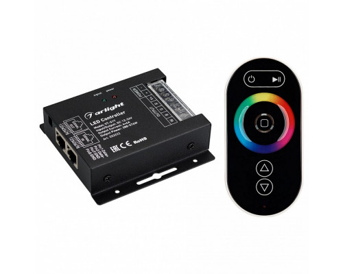 Контроллер-регулятор цвета RGBW с пультом ДУ Arlight VT-S17 VT-S17-4x6A (12-24V, ПДУ Овал, RF)