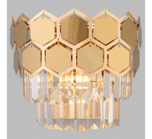 Накладной светильник Eurosvet Ariana 10113/2 золото/прозрачный хрусталь Strotskis