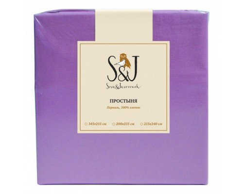 Простыня евростандарт S&J P