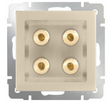 Розетка акустическая без рамки Werkel WL11 WL11-AUDIOx4