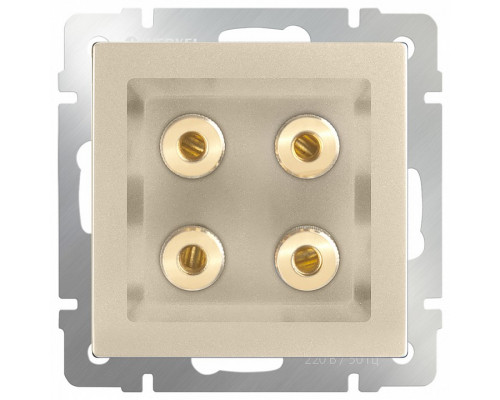 Розетка акустическая без рамки Werkel WL11 WL11-AUDIOx4